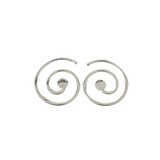 Sterling Silver Spiral Earrings