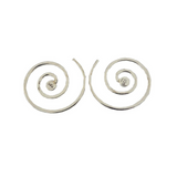 Sterling Silver Spiral Earrings