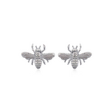 Sterling Silver Honey Bee Stud Earrings