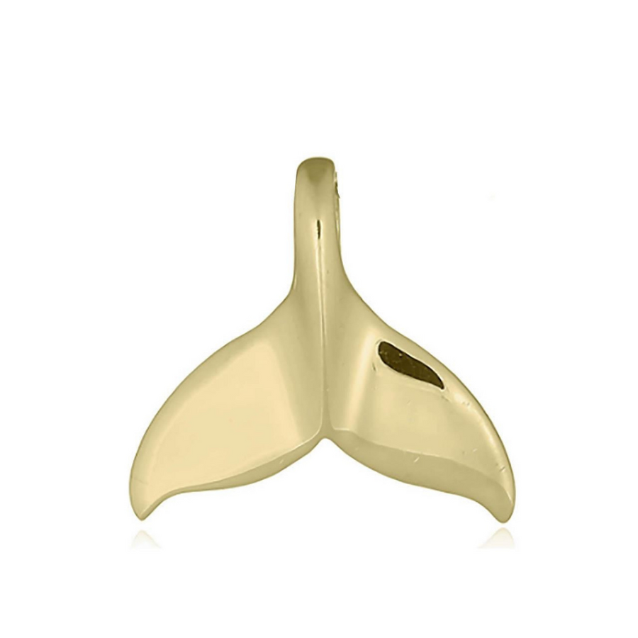 Whale Tail Gold Plated Pendant
