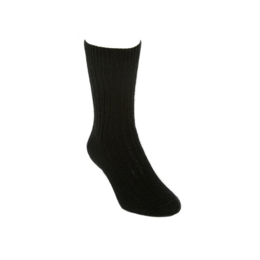 Lothlorian Possum Merino Socks - Black