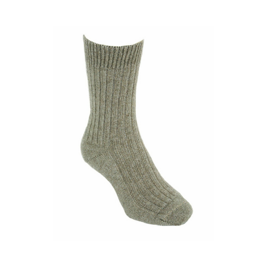 Lothlorian Possum Merino Socks - Natural