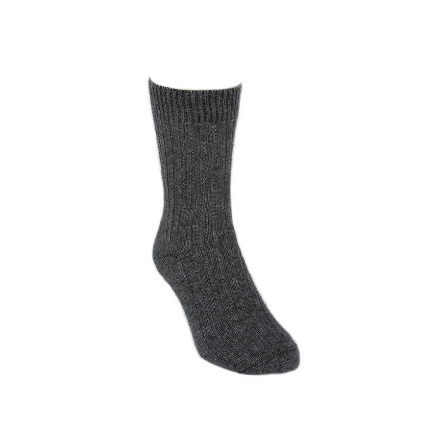 Lothlorian Possum Merino Socks - Charcoal