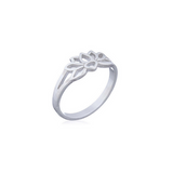 Lotus Flower Ring Sterling Silver