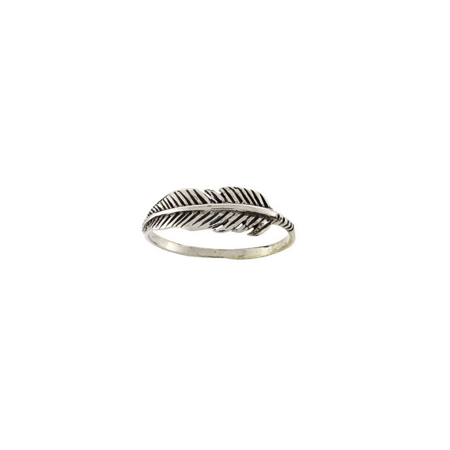 Sterling silver ring fern