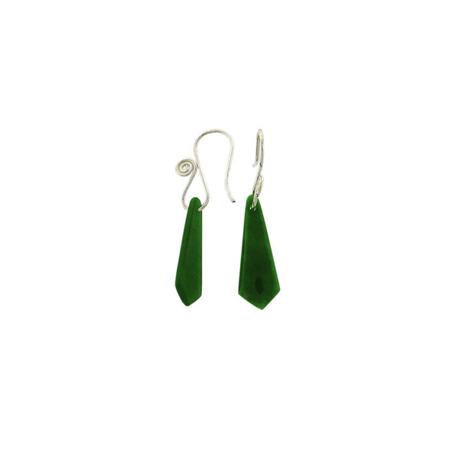Jade Drop Earrings 10 x 26mm