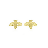 Tiny Honey Bee Gold Plated Stud Earrings