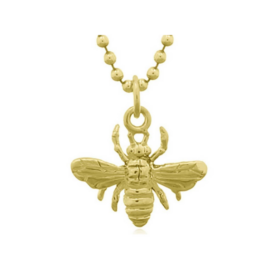 Gold Plated Honey Bee Pendant