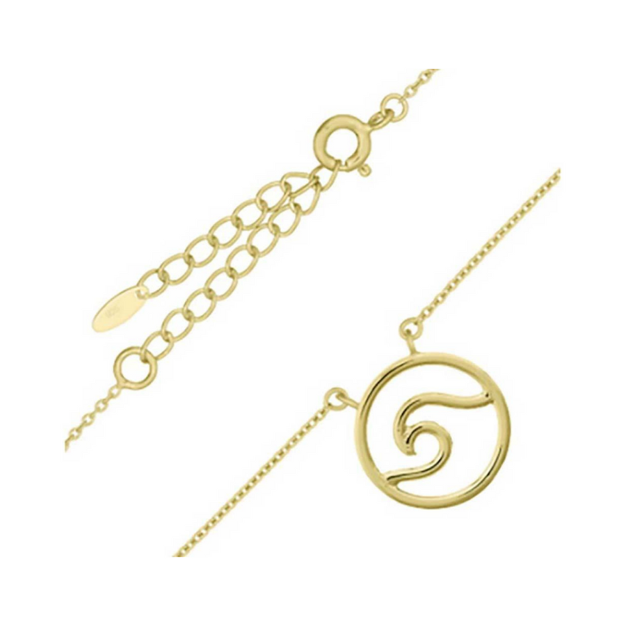 Gold Plated Wave Necklace