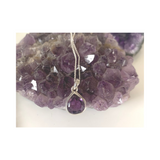 Faceted Teardrop Amethyst Pendant
