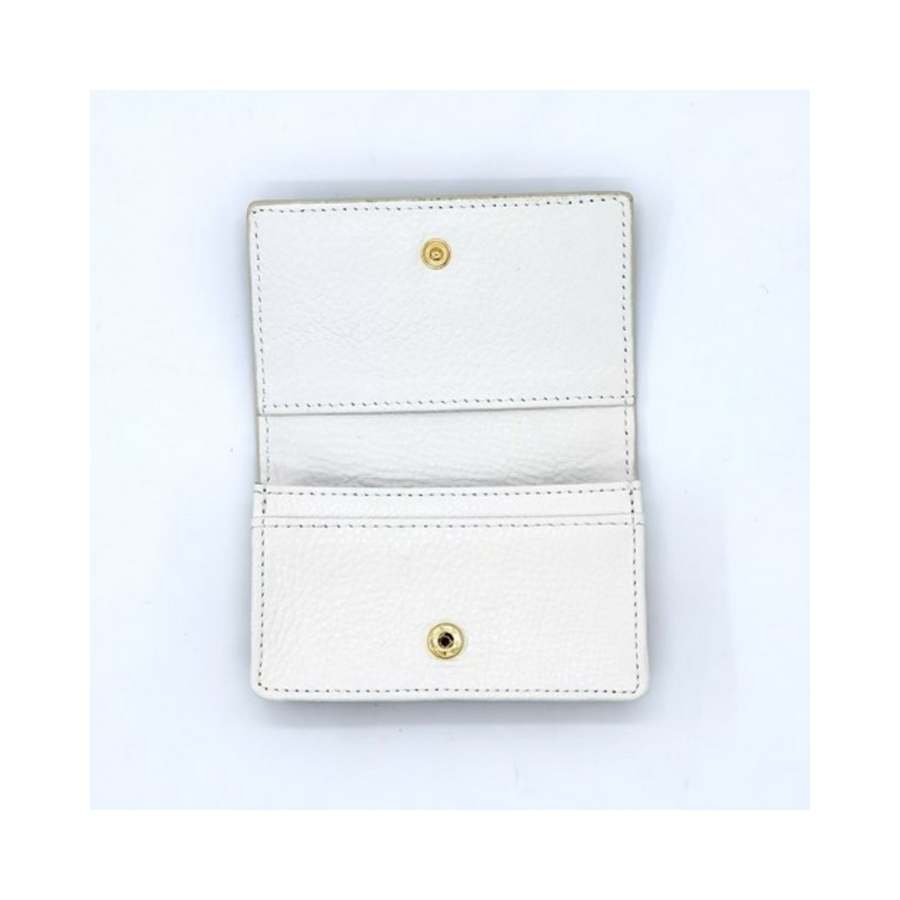 Leather Fold Over Card Holder - Anita Madhav Tui Garden Party