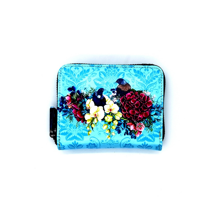 Small Leather Zip Wallet - Anita Madhav Tui Garden Party