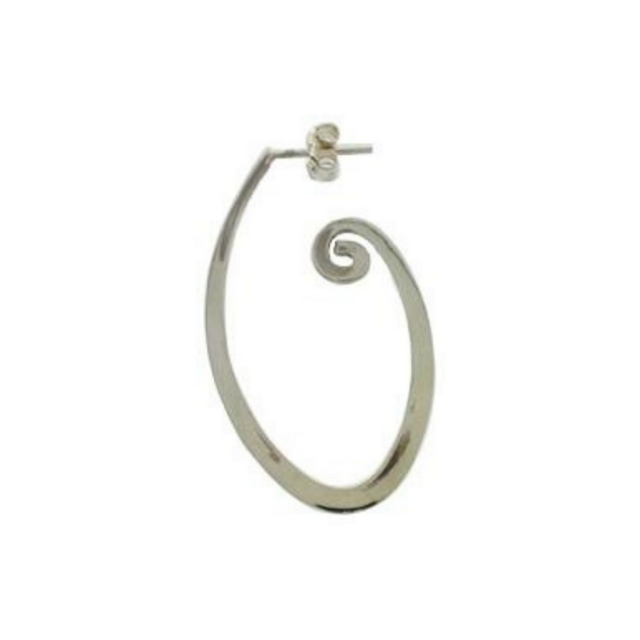 Sterling Silver Hoop & Spiral Earrings