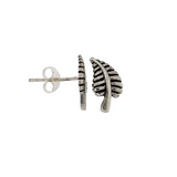 Sterling Silver Fern Stud Earring