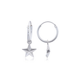 Star on Hoop Earring