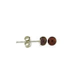 Black Pearl Stud Earrings