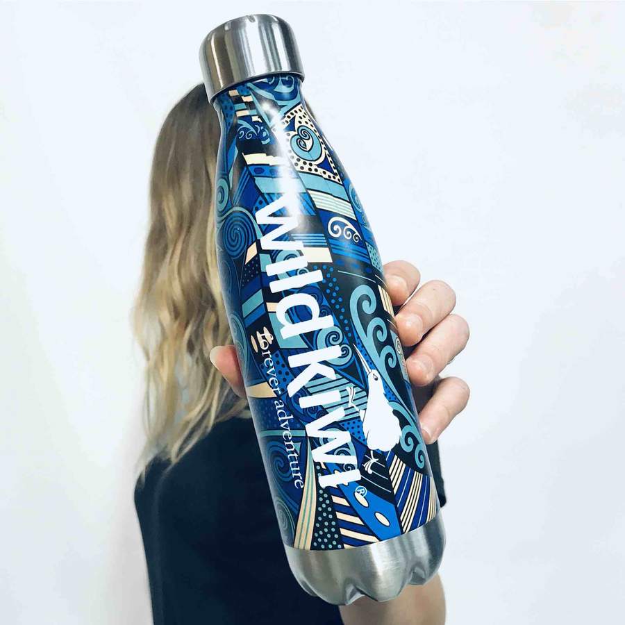 Wild Kiwi Printed Water Bottle