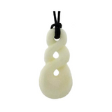 Bone pendant triple twist