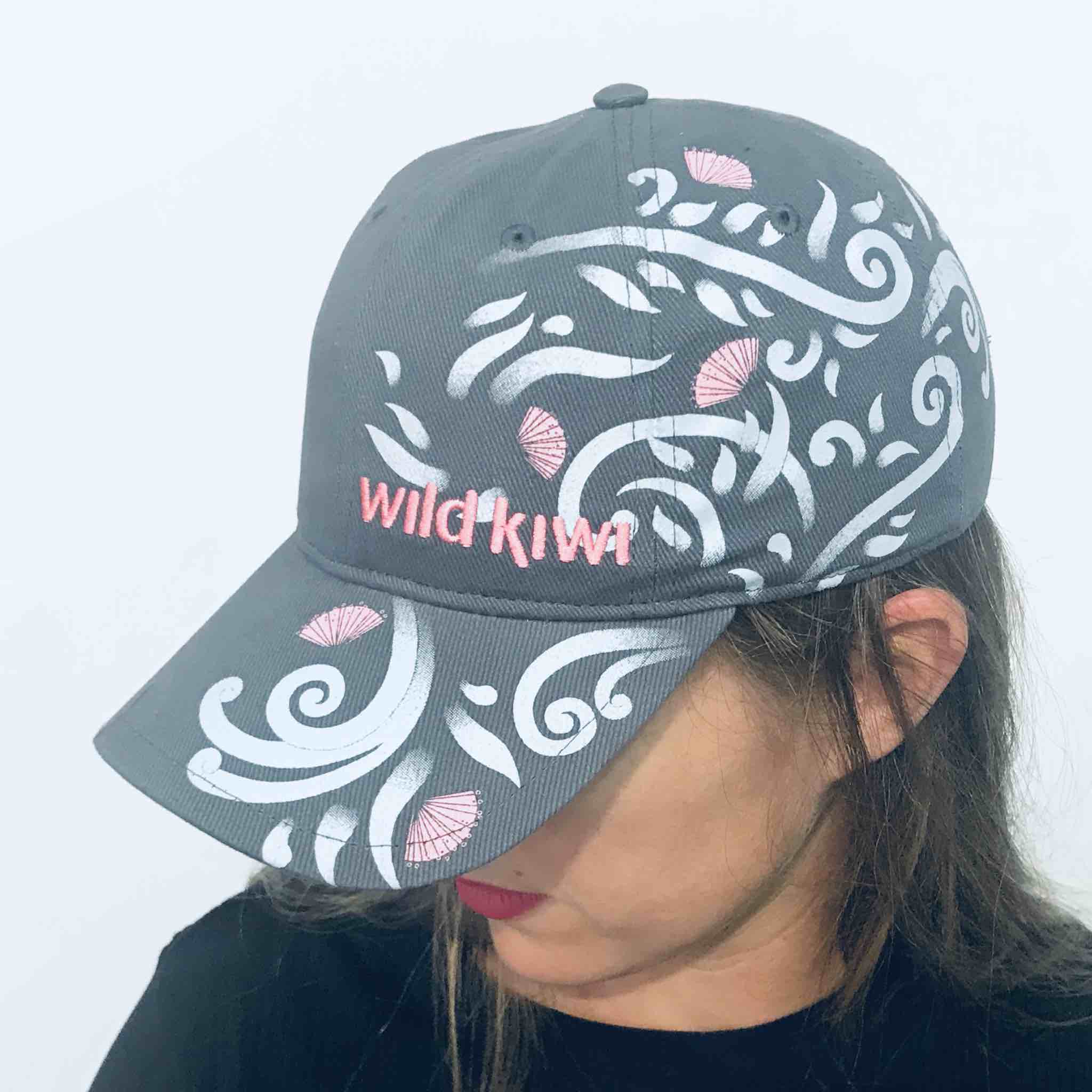 Cap wild kiwi grey pohutakawa
