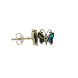 N Z Pāua Stud Earring Butterfly