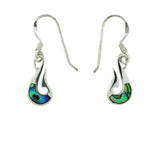 Pāua earring hook