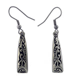 Pewter earrings adze