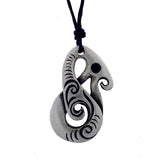Pewter pendant manaia