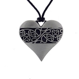 Pewter pendant heart