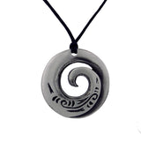 Pewter pendant spiral