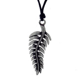 Pewter pendant fern