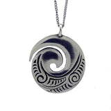 Pewter pendant spiral