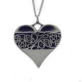 Pewter pendant heart