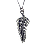 Pewter pendant fern