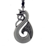 Pewter pendant manaia