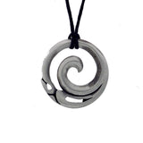 Pewter pendant manaia